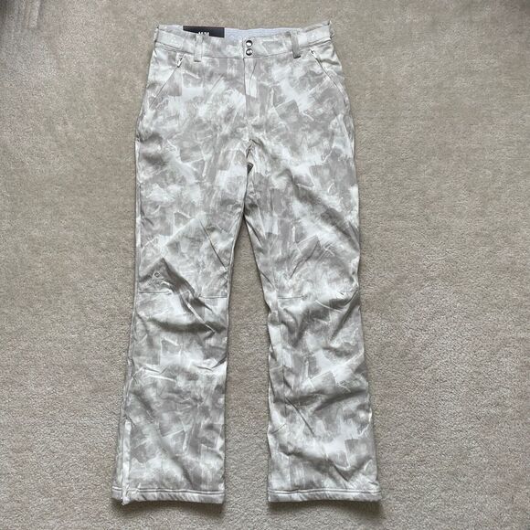 Gerry Women's Ski Pant White Camo Fleece Lined Stretch Snow Pant Medium NWT - Picture 1 of 14